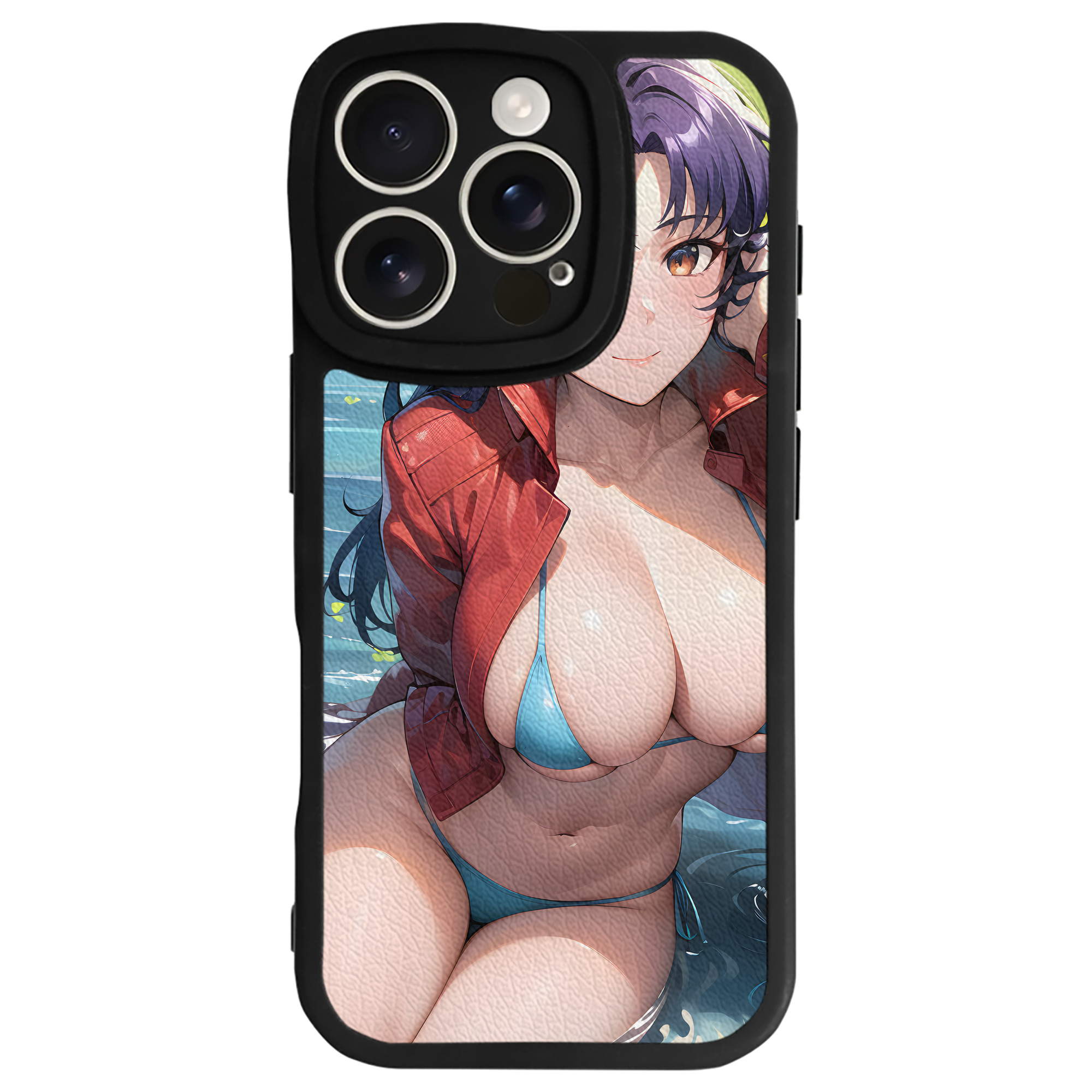 （画像用） EVA 新世紀エヴァンゲリオン 【iPhone 16シリーズ対応】シリコンスマホケース（レザー調） 材質：シリコン